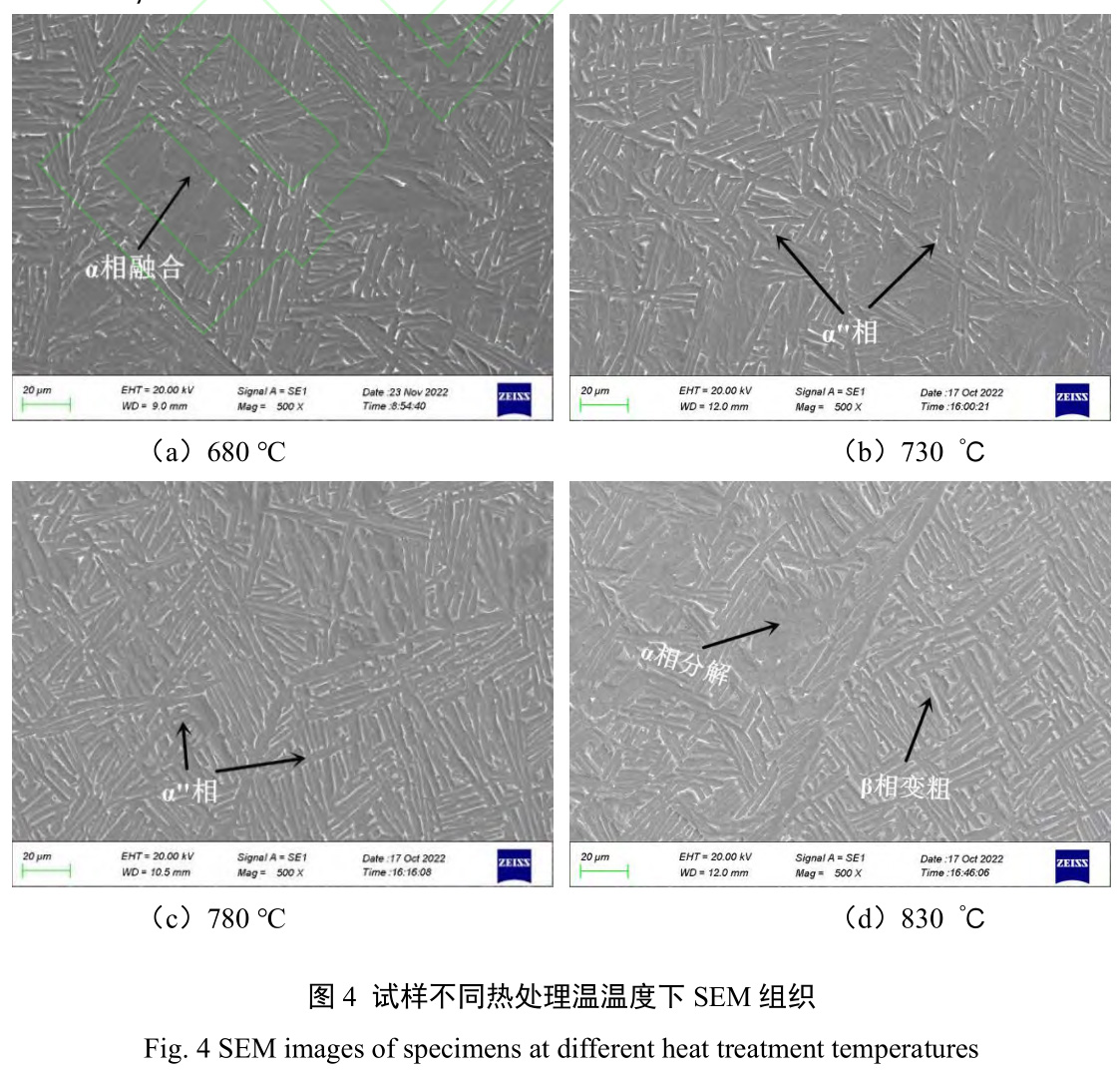 退火溫度對高氧TC4鈦合金組織和力學性能的影響